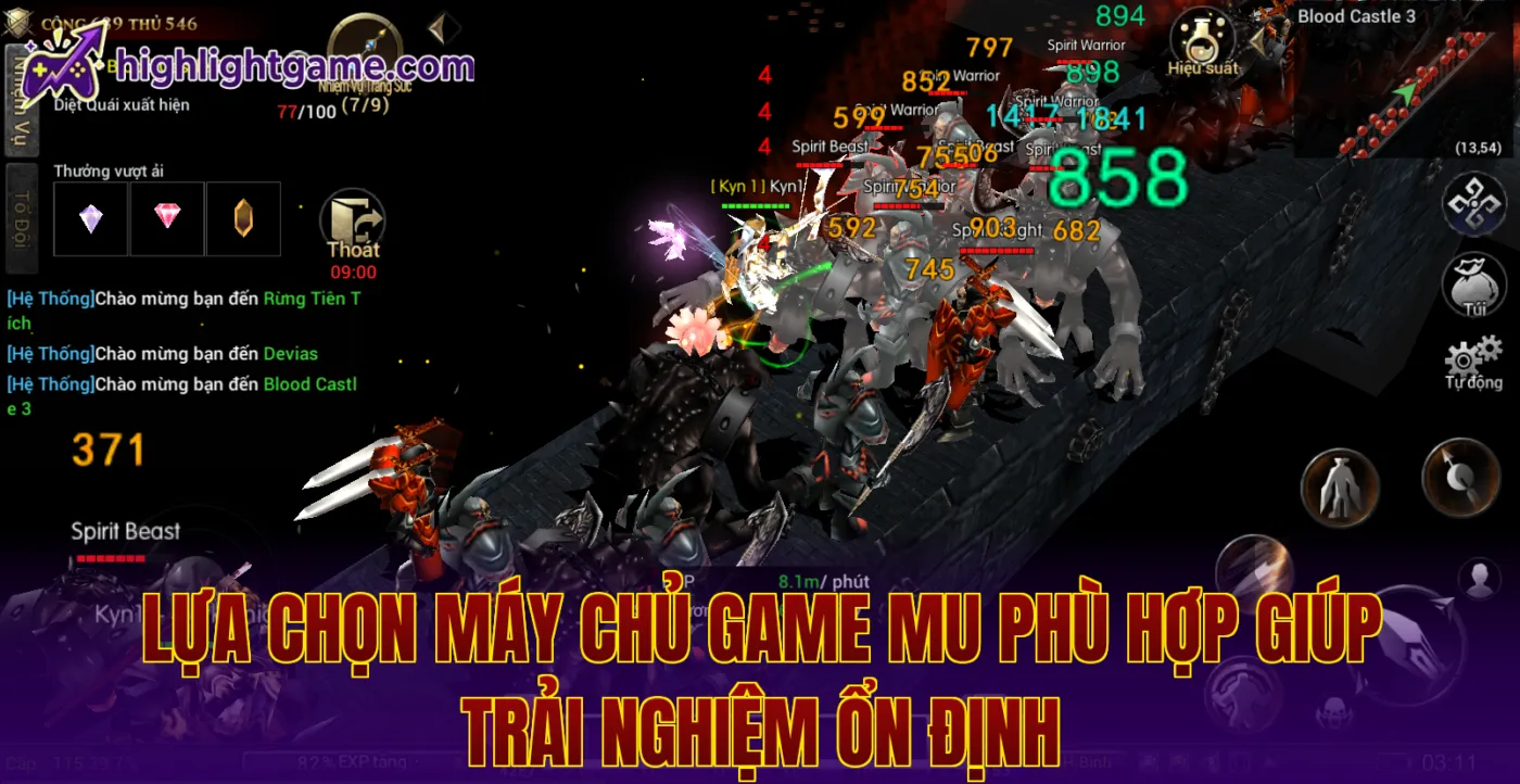 Lựa chọn máy chủ game MU phù hợp giúp trải nghiệm ổn định