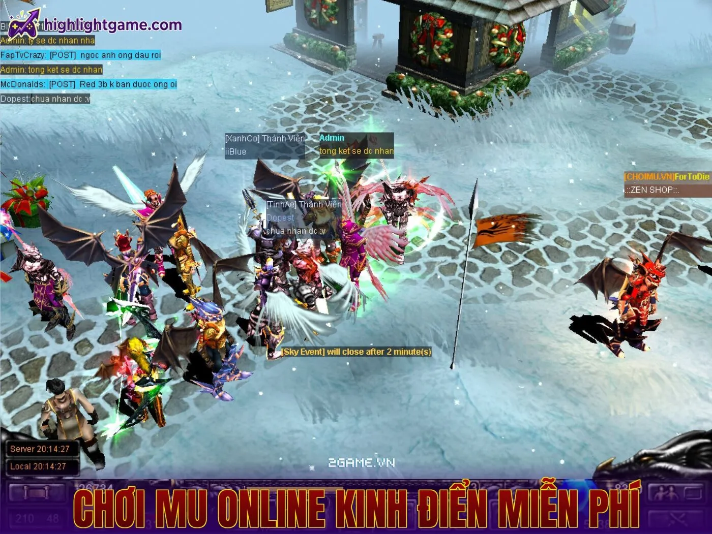 Chơi MU Online Kinh Điển Miễn Phí