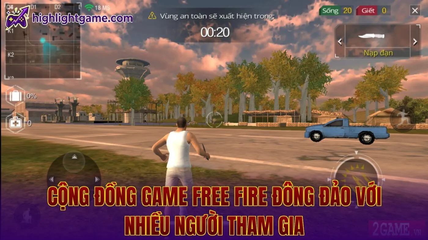 Cộng đồng game Free Fire đông đảo với nhiều người tham gia