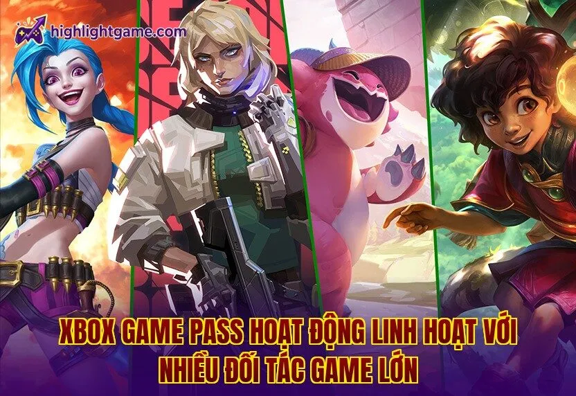 Xbox Game Pass hoạt động linh hoạt với nhiều đối tác game lớn
