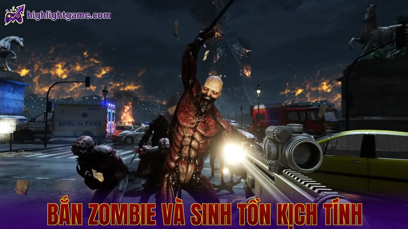 Bắn Zombie Và Sinh Tồn Kịch Tính
