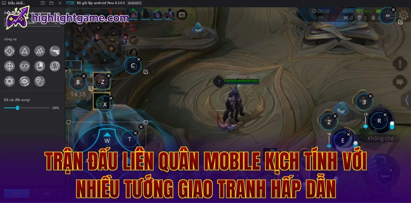 Trận đấu Liên Quân Mobile kịch tính với nhiều tướng giao tranh hấp dẫn