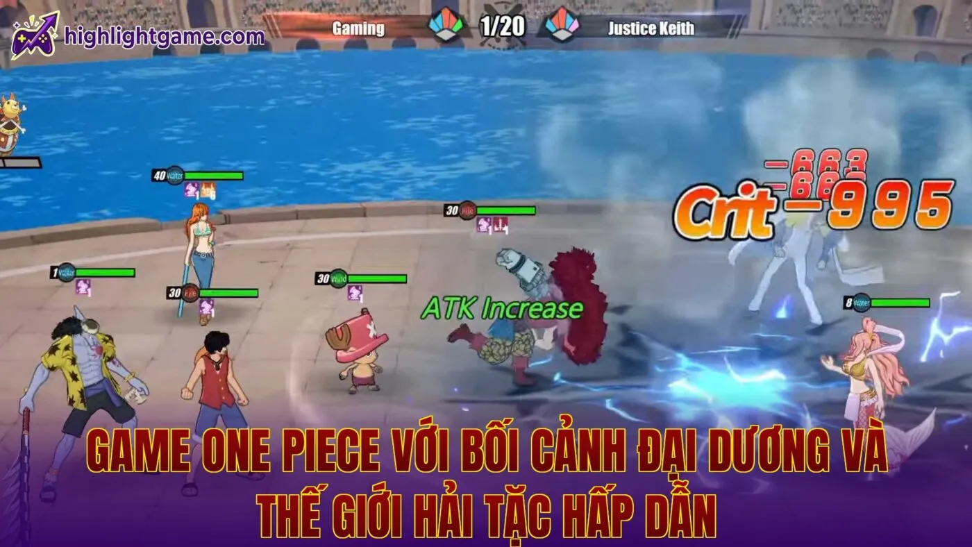 game One Piece với bối cảnh đại dương và thế giới hải tặc hấp dẫn