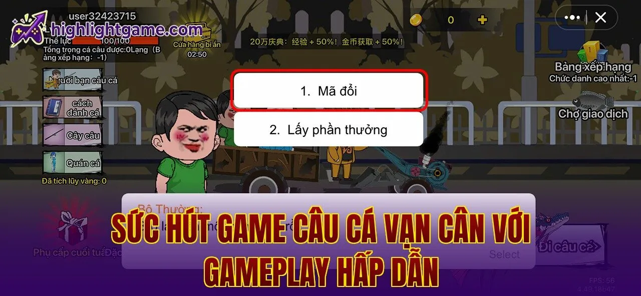 Sức hút game câu cá vạn cân với gameplay hấp dẫn
