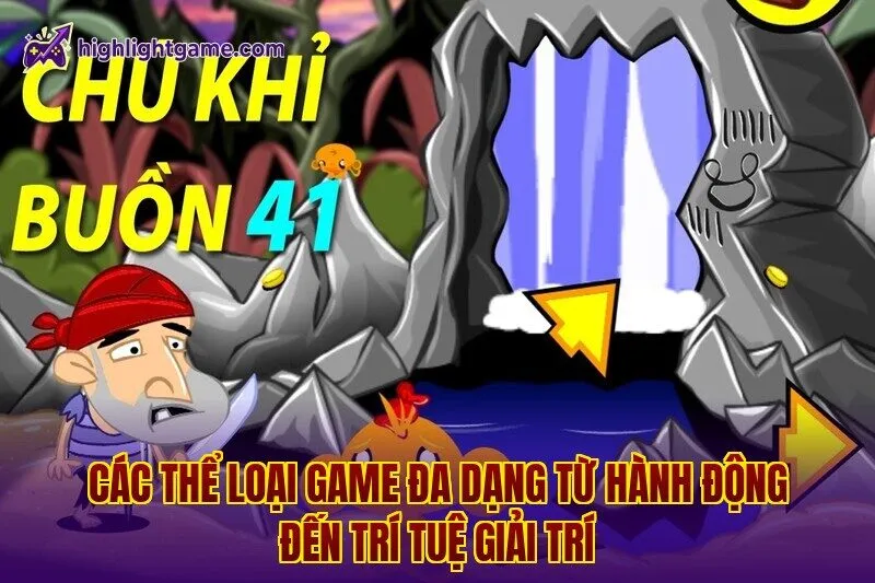 Các thể loại game đa dạng từ hành động đến trí tuệ giải trí