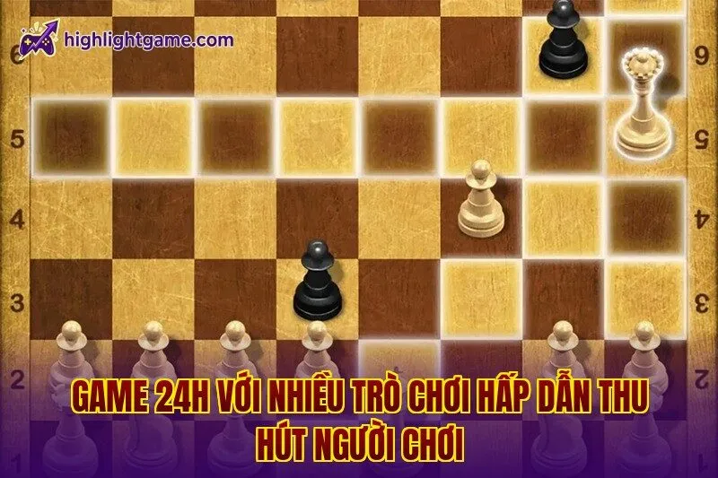 Game 24h với nhiều trò chơi hấp dẫn thu hút người chơi