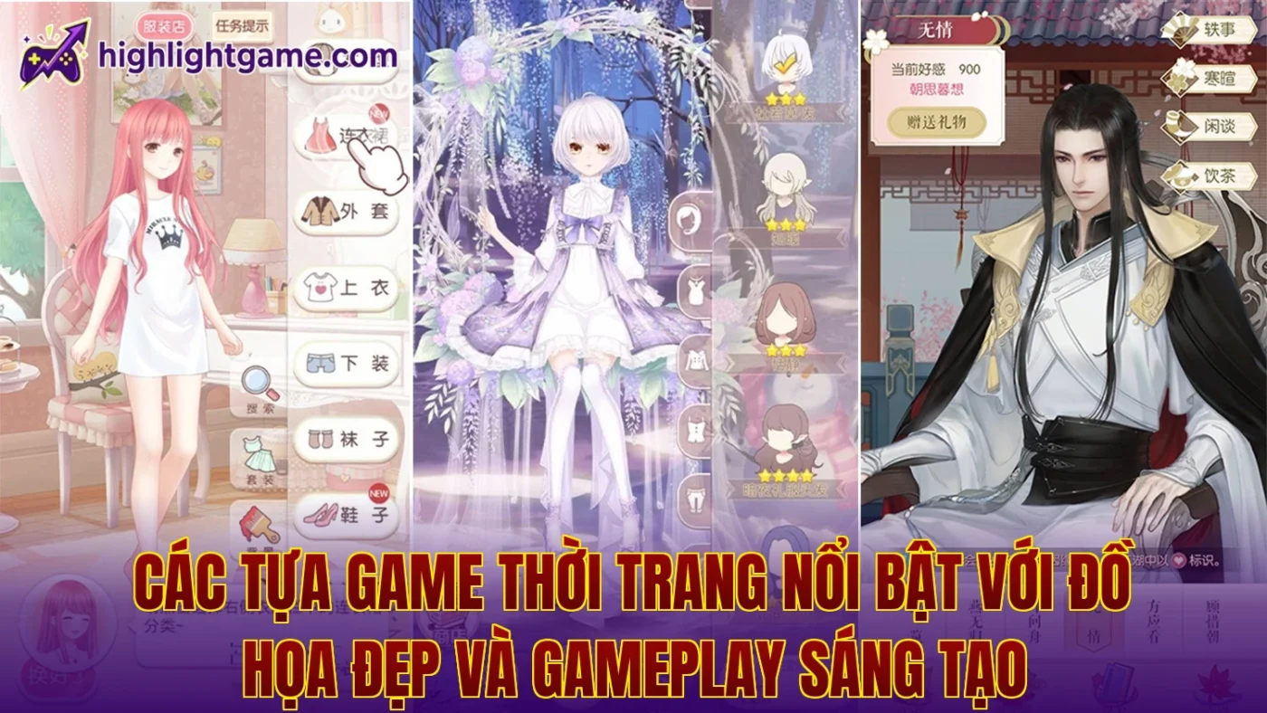 Các tựa game thời trang nổi bật với đồ họa đẹp và gameplay sáng tạo