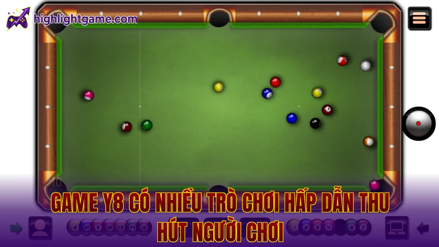 game Y8 có nhiều trò chơi hấp dẫn thu hút người chơi