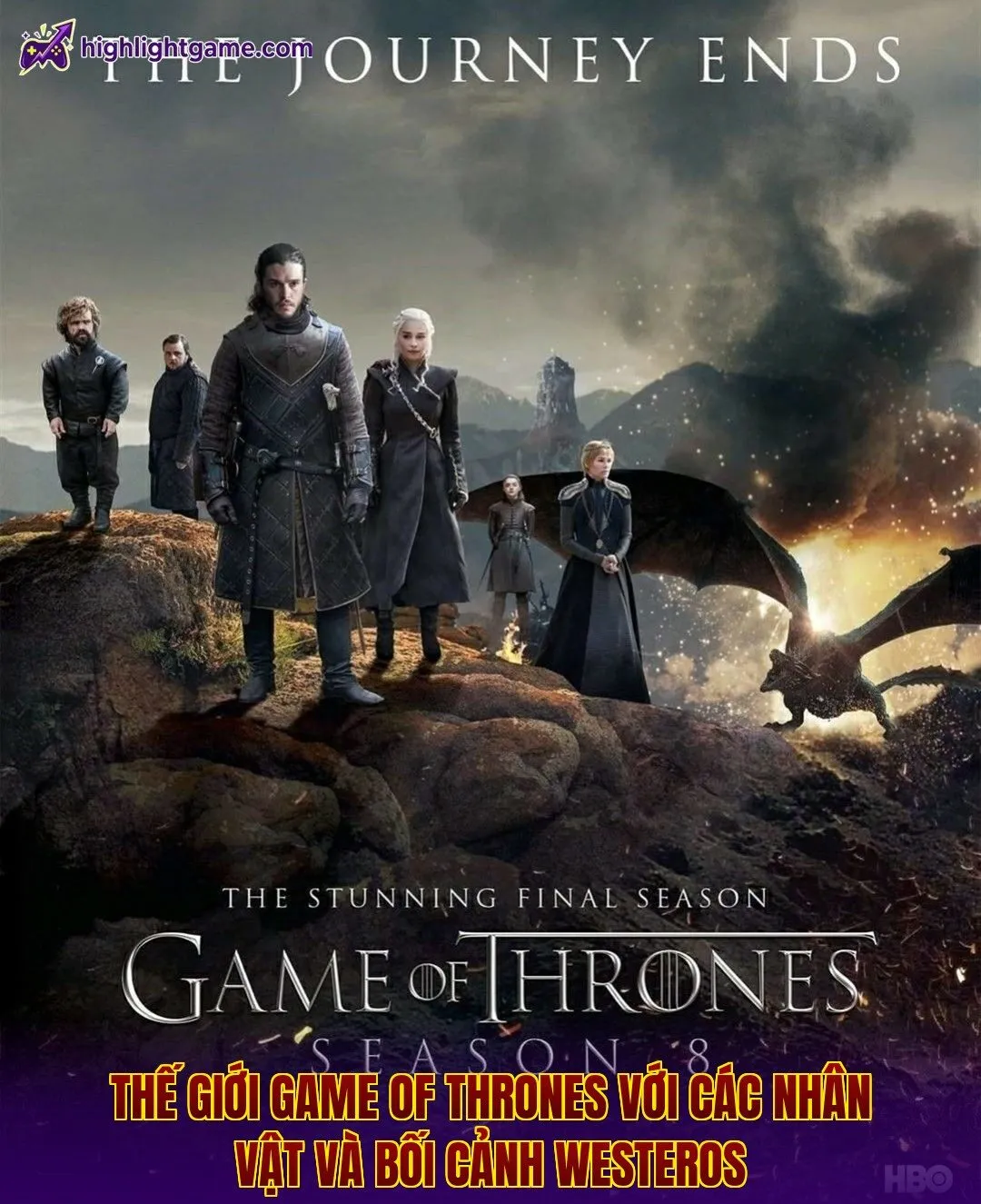 Thế giới Game of Thrones với các nhân vật và bối cảnh Westeros