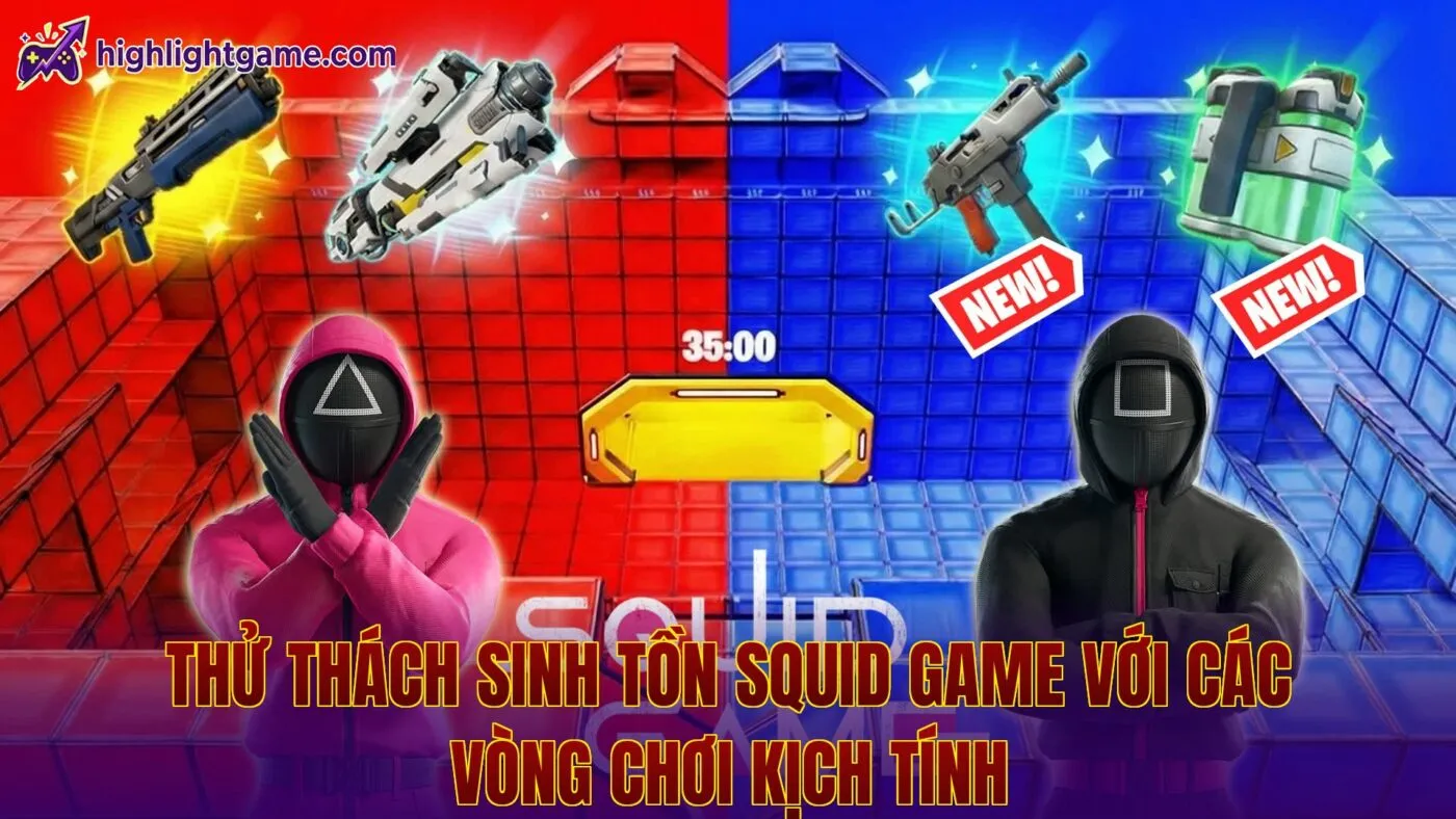 Thử thách sinh tồn Squid Game với các vòng chơi kịch tính