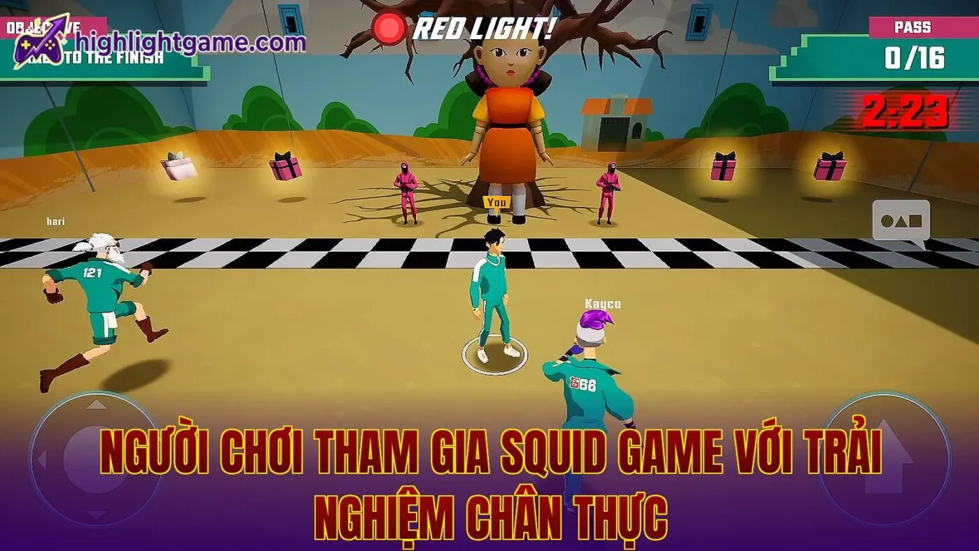 Người chơi tham gia Squid Game với trải nghiệm chân thực