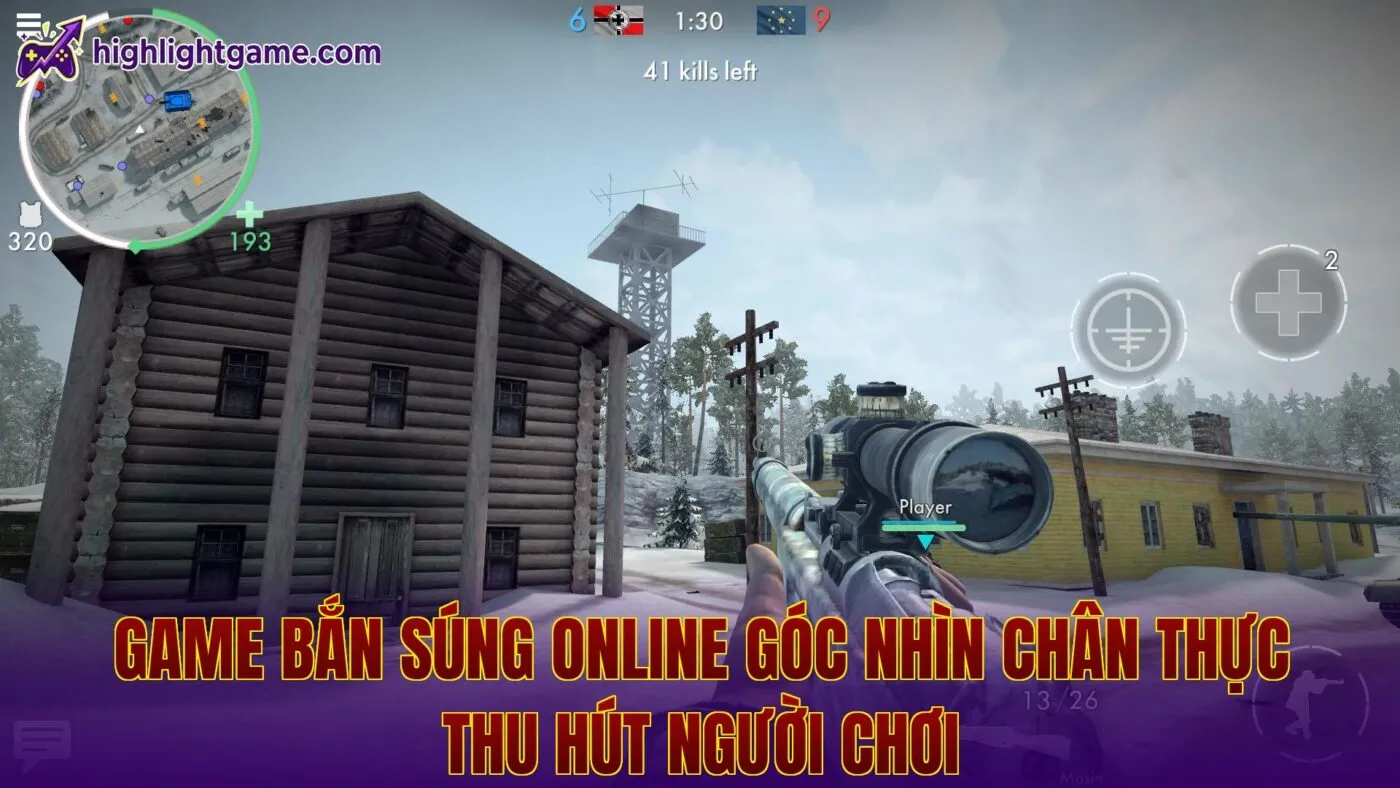 game bắn súng online góc nhìn chân thực thu hút người chơi